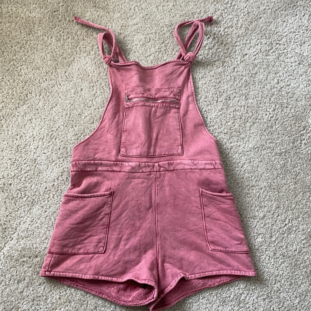 American Eagle Don’t Ask Why Overall Shorts